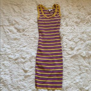 Stripped short dress